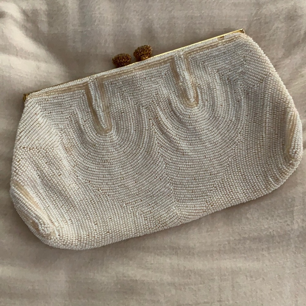 Vintage Jorelle glass beaded clutch